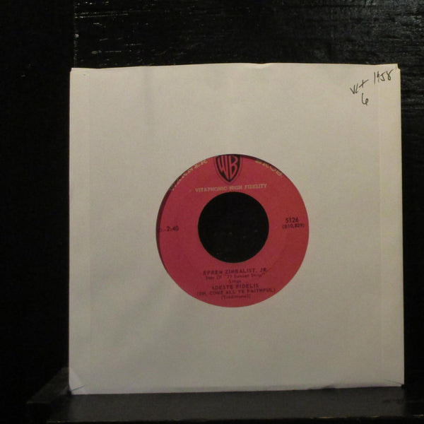 Efrem Zimbalist, Jr. / The Guitars, Inc.  Adeste Fidelis VG+ 7" Vinyl 45 - Shuga Records