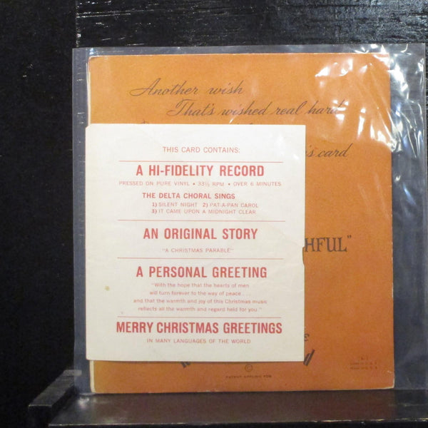 Pickwick Carol Group-Musical Christmas Card VG+ 7" Flexi Picture Disc 45 K-3 - Shuga Records