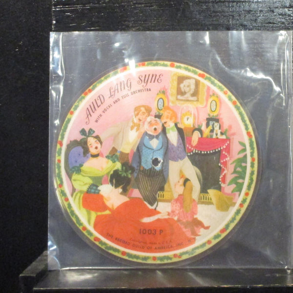 Jingle Bells/Auld Lang Syne VG+ 7" Picture Disc Vinyl 78 Mono Record Guild 1003P - Shuga Records