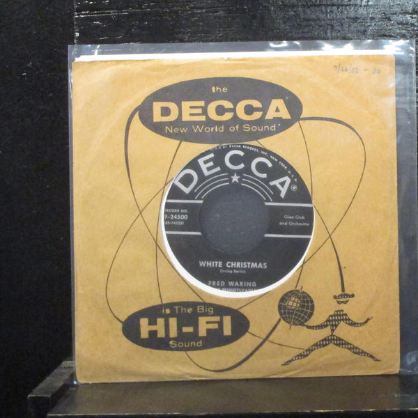 Fred Waring  White Christmas VG+ 7" Vinyl 45 Decca 9-24500 - Shuga Records