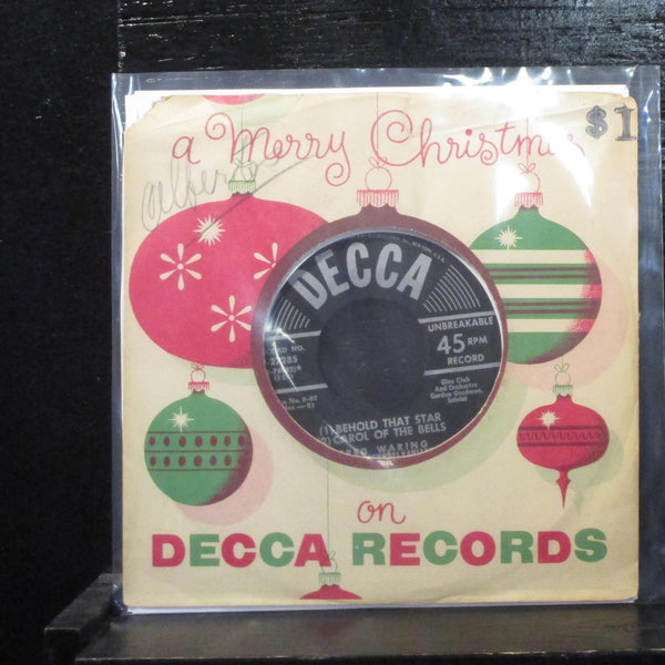 Fred Waring - A Merry Christmas VG+ 7" Vinyl 45  Decca 9-27285 - Shuga Records
