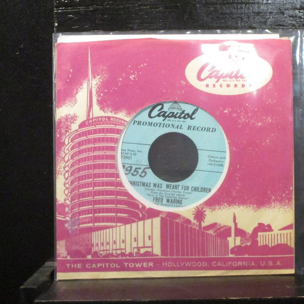 Fred Waring I Heard The Bells On Christmas VG+ Promo 7" Vinyl 45 Capitol F3901 - Shuga Records