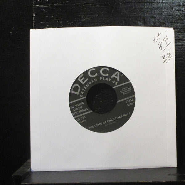 Fred Waring The Song of Christmas 3x7" Vinyl 45 Gatefold Set ED 825 - Shuga Records