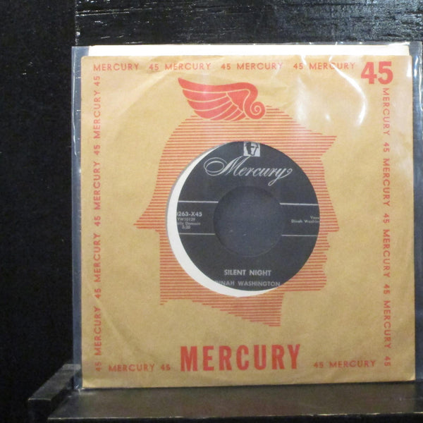 Dinah Washington  Silent Night 7" Vinyl 45 VG+ Mercury 70263x45 Jazz 1953 - Shuga Records