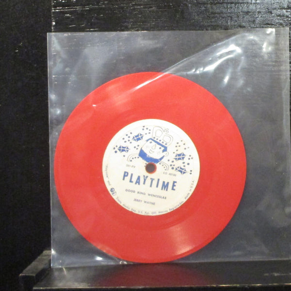 Jerry Wayne  Jingle Bells VG 7" Red Vinyl 78 Playtime 331-PV Children's Mono - Shuga Records
