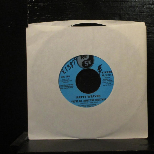 Patty Weaver  Christmas Is VG+ 7" Vinyl 45 1976 RE/SE-101 Jazz 1976 - Shuga Records