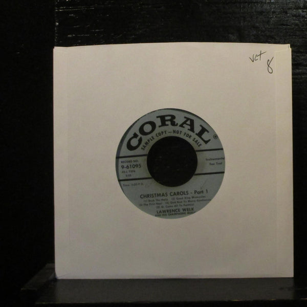 Lawrence WelkChristmas Carols VG+ Promo 7" Vinyl 45 Coral 9-61095 Jazz 1953 - Shuga Records