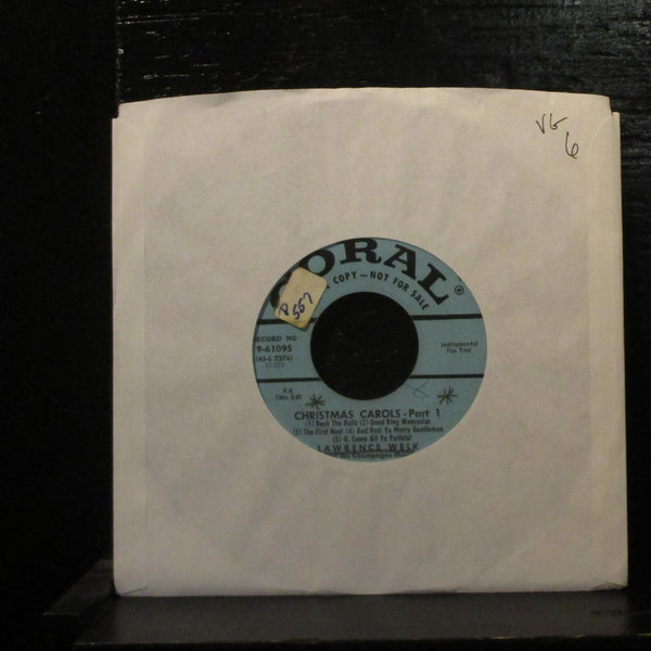 Lawrence WelkChristmas Carols VG Promo 7" Vinyl 45 Coral 9-61095 Jazz 1953 - Shuga Records