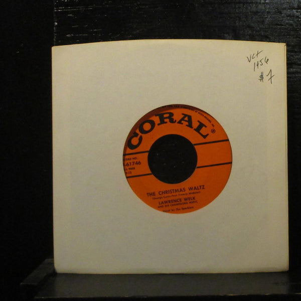 Lawrence Welk  The Christmas Waltz VG+ 7" Vinyl 45 Coral 9-61746 Pop 1956 - Shuga Records