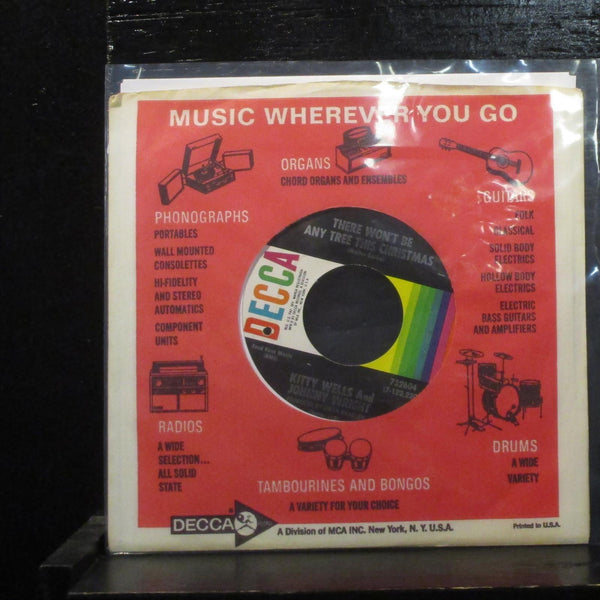 Kitty Wells  White Christmas Mint- 7" Vinyl 45 Decca 732604 Country 1969 - Shuga Records