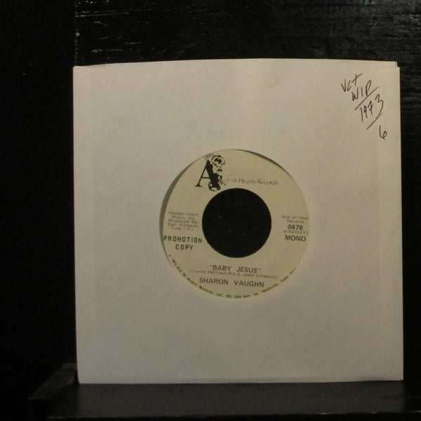 Sharon Vaughn  Baby Jesus VG+ White Label Promo 7" Vinyl 45 Ace Of Hearts 0478 - Shuga Records