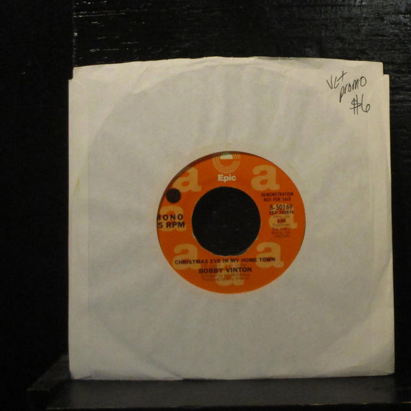 Bobby VintonChristmas Eve In My Hometown VG+  Promo 7" Vinyl 45 Epic 8-50169 - Shuga Records