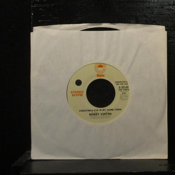 Bobby VintonChristmas Eve In My Hometown VG+  Promo 7" Vinyl 45 Epic 8-50169 - Shuga Records