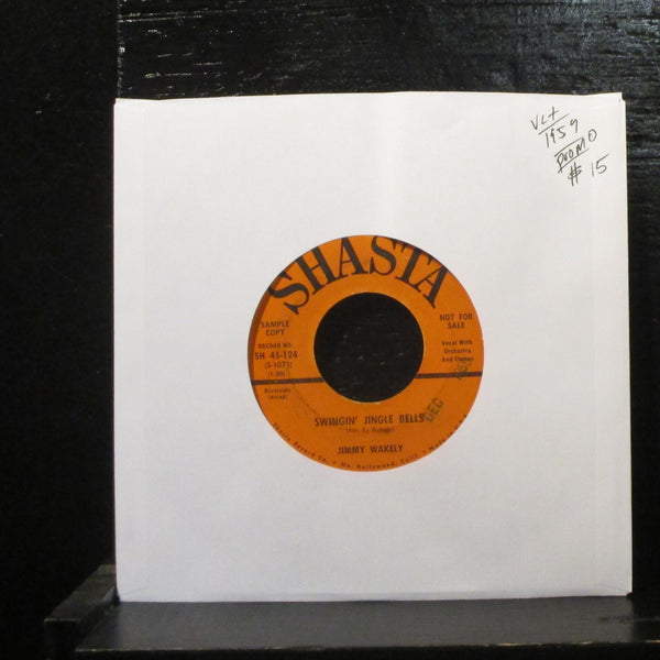 Jimmy WakelySwingin' Jingle Bells VG+ Promo 7" 45 Shasta 45-124 Country 1959 - Shuga Records