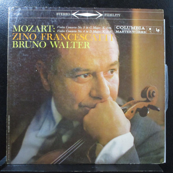 Francescatti - Mozart: Violin Concerto No. 3 / 4 LP Mint- Columbia MS 6063 USA - Shuga Records