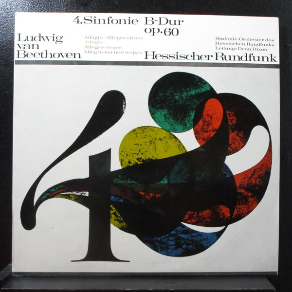 Dixon - Beethoven 4. Sinfonie B-Dur Op. 60 LP Mint- Hessischer Rundfunk T 74500 - Shuga Records