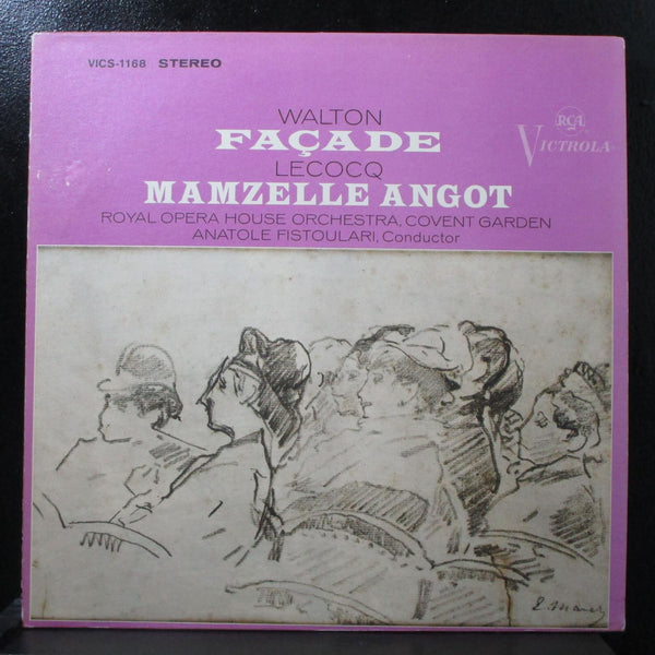 Fistoulari - Walton: Faade / Lecocq: Mamzelle Angot LP VG+ RCA VICS 1168 USA - Shuga Records