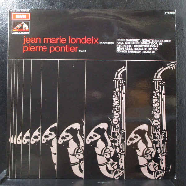Londeix - uvres Pour Saxophone Et Piano LP Mint- EMI C 065-12805 France 1974 - Shuga Records