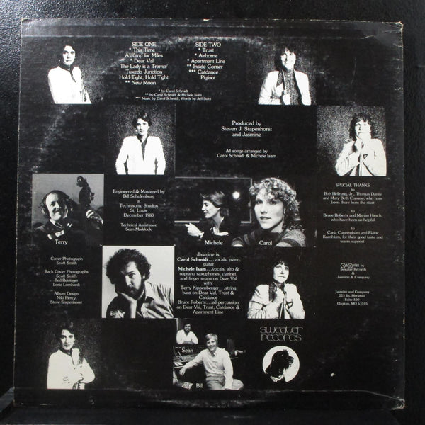 Jasmine - Carol Schmidt / Michele Isam LP VG+ Sweater SWR SJS 101 USA 1981 - Shuga Records