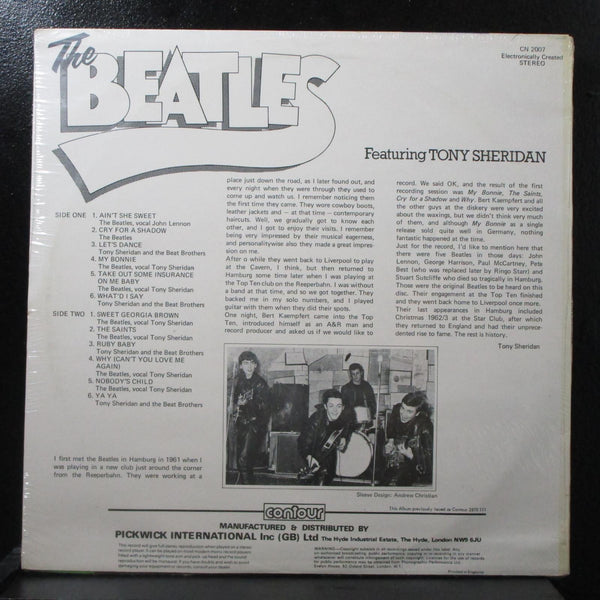 The Beatles Featuring Tony Seridan LP sealed Contour CN 2007 UK 1976 - Shuga Records