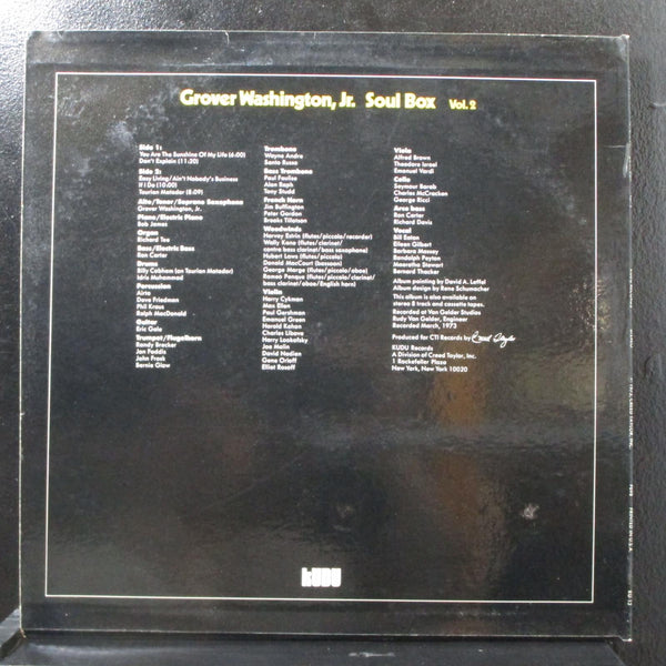 Grover Washington, Jr. - Soul Box Vol. 2 LP Mint- Kudu KU-13 USA 1973 - Shuga Records
