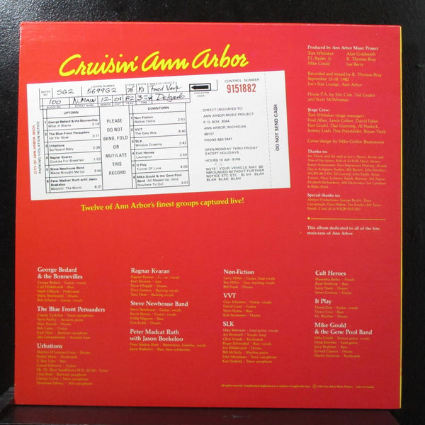 Various - Cruisin' Ann Arbor LP Mint- AAMP 982 USA 1982 - Shuga Records