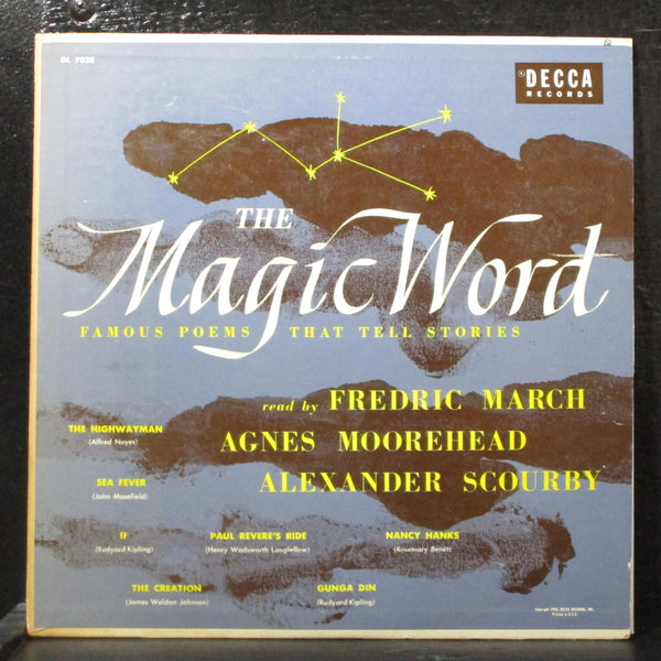 Various - The Magic Word 10" LP VG+ Mono Decca DL 7028 USA 1953 - Shuga Records
