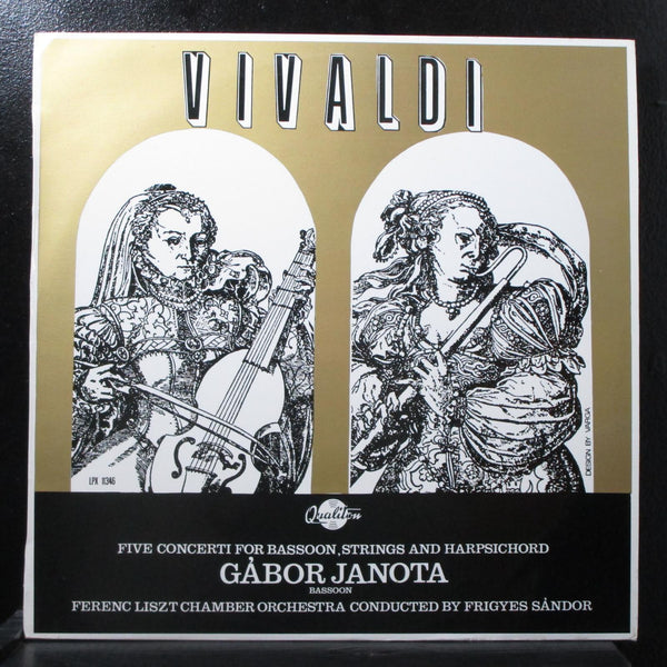 Janota - Vivaldi: Five Concerti For Bassoon LP Mint- Qualiton LPX 11346 Hungary - Shuga Records