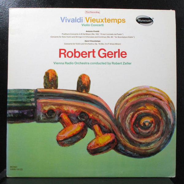 Gerle - Vivaldi / Vieuxtemps Violin Concerti LP Mint- Mono Westminster XWN-19123 - Shuga Records