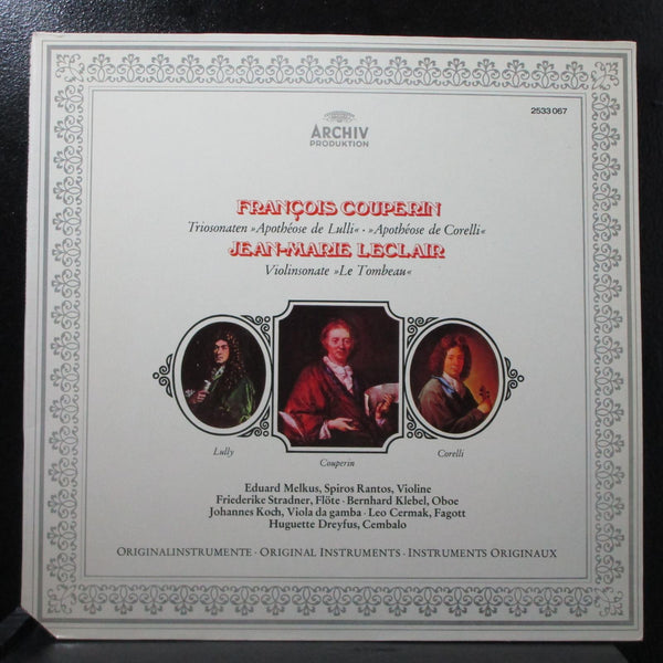 Capella Academica Wien - Couperin: Apothose de Lulli LP Mint- Archiv 2533 067 - Shuga Records
