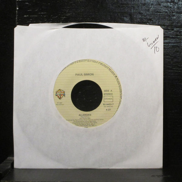 Paul SimonAllergies Mint- 7" Vinyl 45 Warner Bros. 92-9453-7 German 1983 - Shuga Records