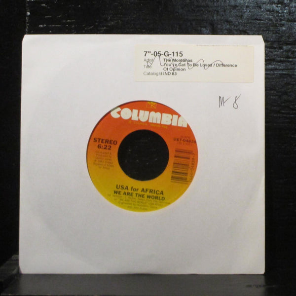 USA For Africa  We Are The World Mint- 7" Vinyl 45 Columbia US7-04839 Pop 1985 - Shuga Records