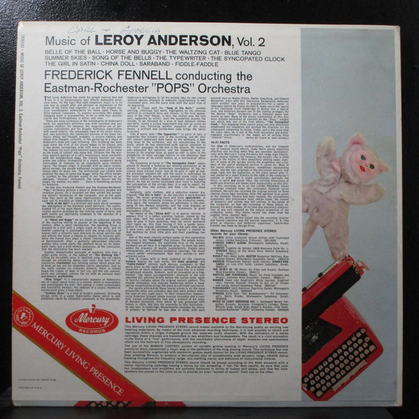 Fennell - Music Of Leroy Anderson, Vol. 2 LP VG+ Mercury SR90043 USA 1959 - Shuga Records