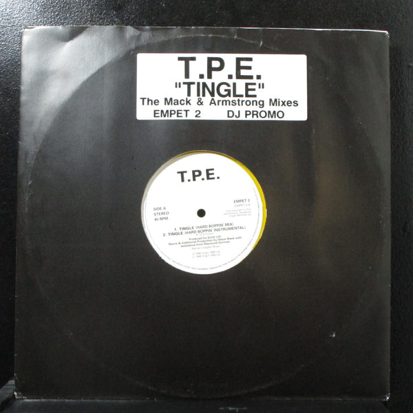 T.P.E. - Tingle (Mack & Armstrong Mixes) 12" VG+ Promo Yellow Virgin EMPET 2 UK - Shuga Records