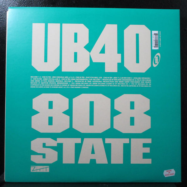808 State, UB40 - One In Ten 2x12" Mint- ZTT ZANG 39T UK 1992 - Shuga Records
