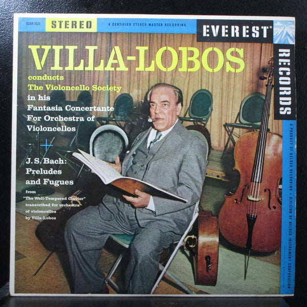 Villa-Lobos - Fantasia Concertante LP Mint- Everest SDBR-3024 USA 1959 - Shuga Records