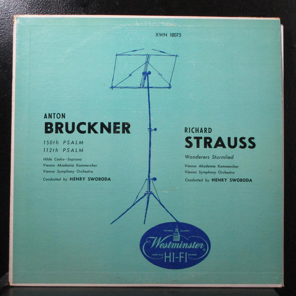 Swoboda - Bruckner: 150th, 112th Psalm LP Mint- Westminster XWN 18075 USA 1956 - Shuga Records