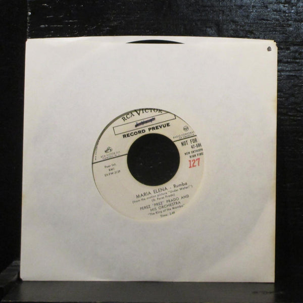 Perez "Prez" PradoCherry Pink And Apple Blossom White VG Promo 7" Vinyl 45 1954 - Shuga Records