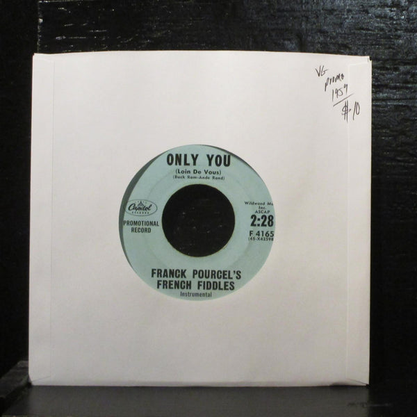 Franck Pourcel's French FiddlesOnly You VG Promo 7" Vinyl 45 F4165 Pop 1959 - Shuga Records