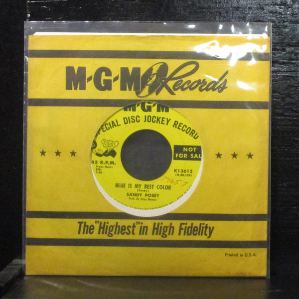 Sandy Posey  Single Girl VG+ Promo 7" Vinyl 45 MGM K13612 Country Rock 1966 - Shuga Records