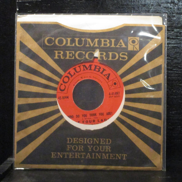 The Four Lads  Happy Anniversary 7" Vinyl 45 Columbia 4-41497 Pop 1959 - Shuga Records