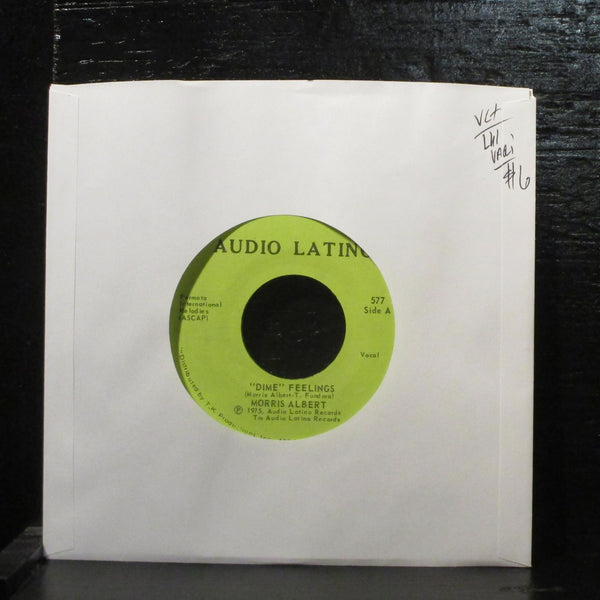 Morris Albert  Dime (Feelings) VG+ Label Variation 7" Vinyl 45 Audio Latino 557 - Shuga Records
