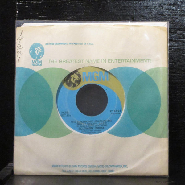 Solomon BurkeThe Electronic Magnetism 7" Vinyl 45 Soul 1971 K 14221 - Shuga Records