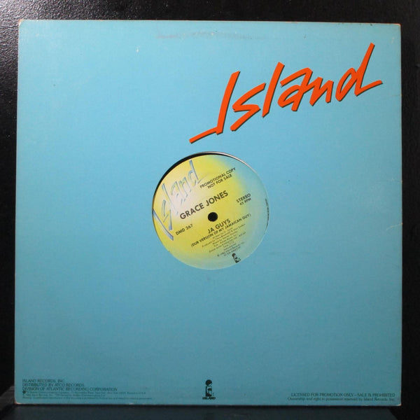 Grace Jones - Nipple To The Bottle / Ja Guys 12" VG+ Promo Island DMD 367 USA - Shuga Records