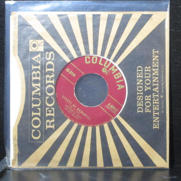 Johnnie Ray - Street Of Memories / Build Your Love 7" VG+ Columbia 4-40942 USA - Shuga Records
