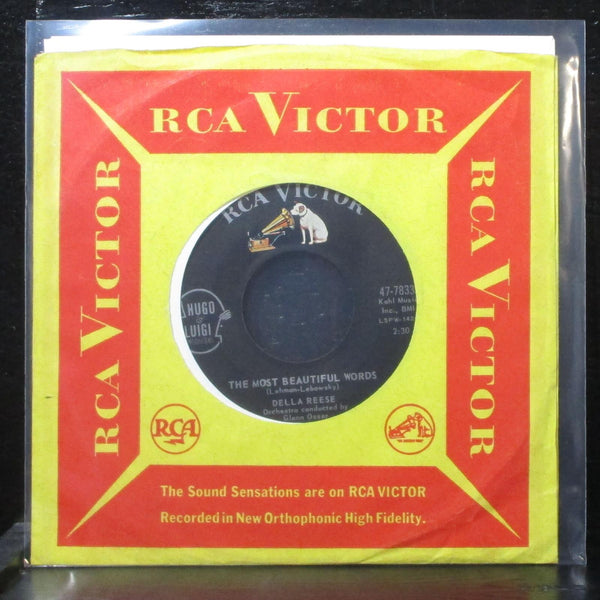 Della Reese - The Most Beautiful Words 7" VG+ RCA 47-7833 USA 1961 - Shuga Records