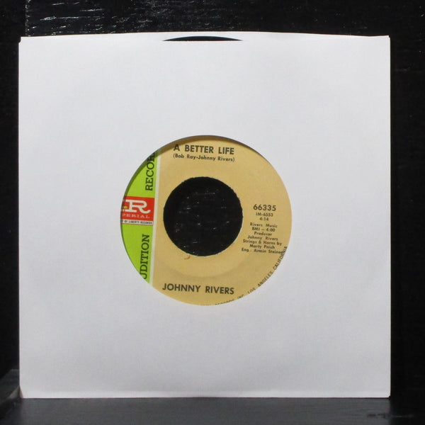 Johnny Rivers - Right Relations / A Better Life 7" VG Promo Imperial 66335 USA - Shuga Records