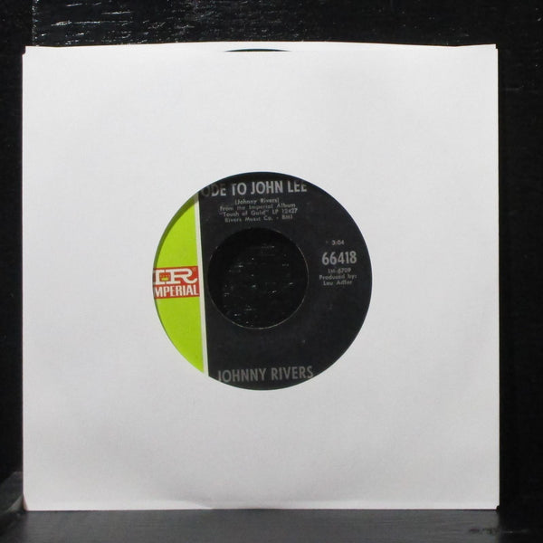 Johnny Rivers - One Woman / Ode To John Lee 7" VG+ Imperial 66418 USA 1969 - Shuga Records