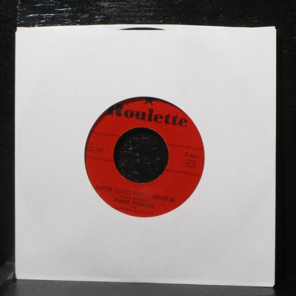 Jimmie Rodgers - Kisses Sweeter Than Wine 7" VG+ Roulette R-4031 USA 1957 - Shuga Records