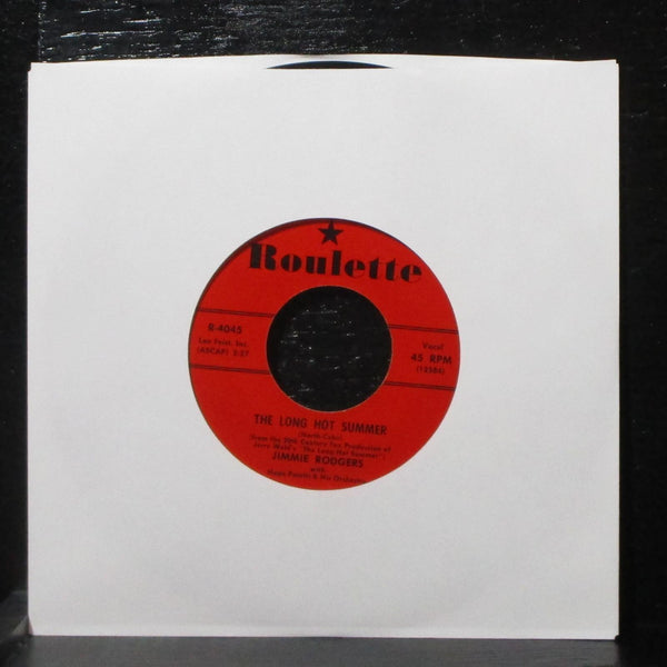 Jimmie Rodgers - Oh-Oh, I'm Falling In Love Again 7" VG+ Roulette R-4045 red var - Shuga Records